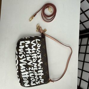 Brown logo purse